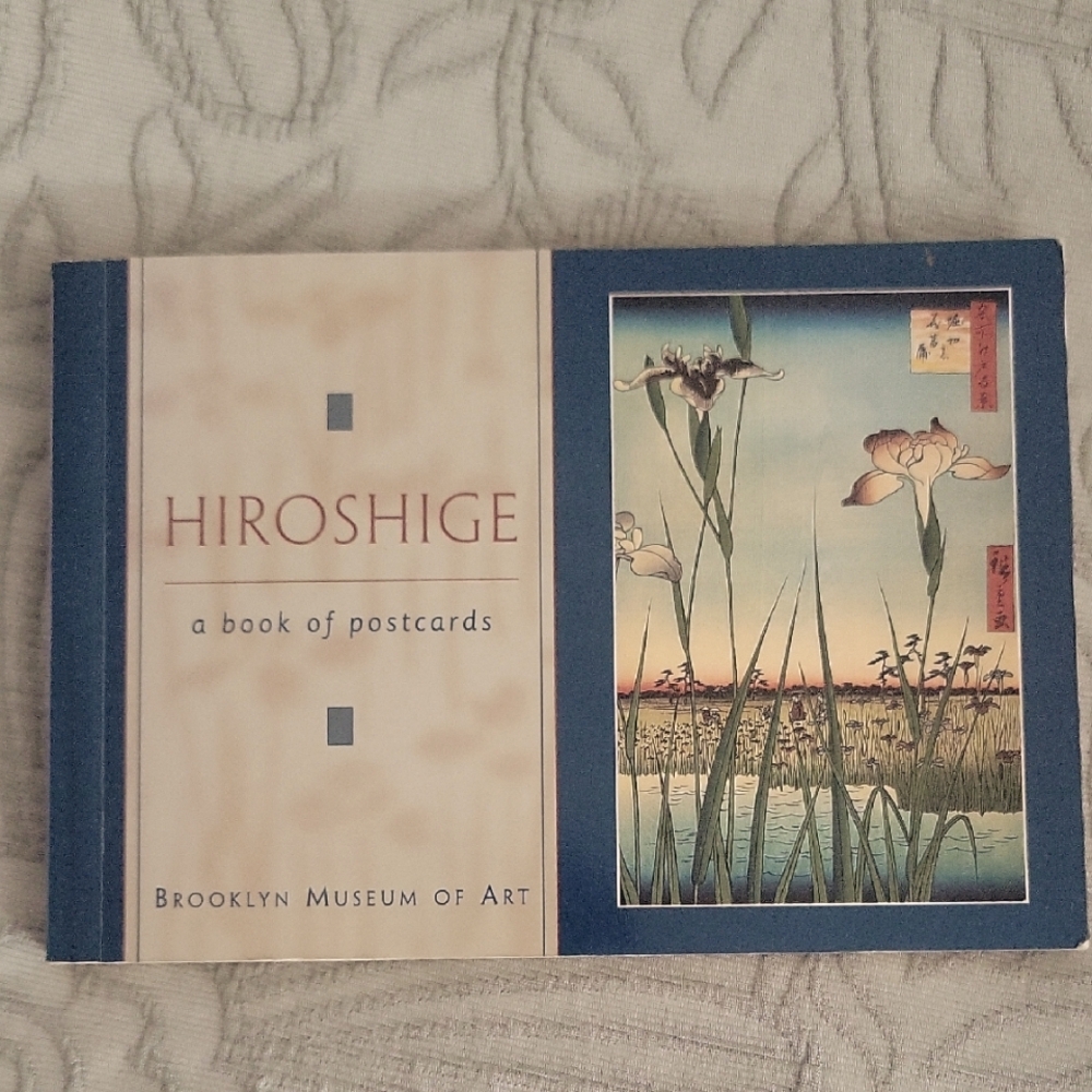 Vintage 2001 Hiroshige Postcard Book From Brooklyn Museum Of Art